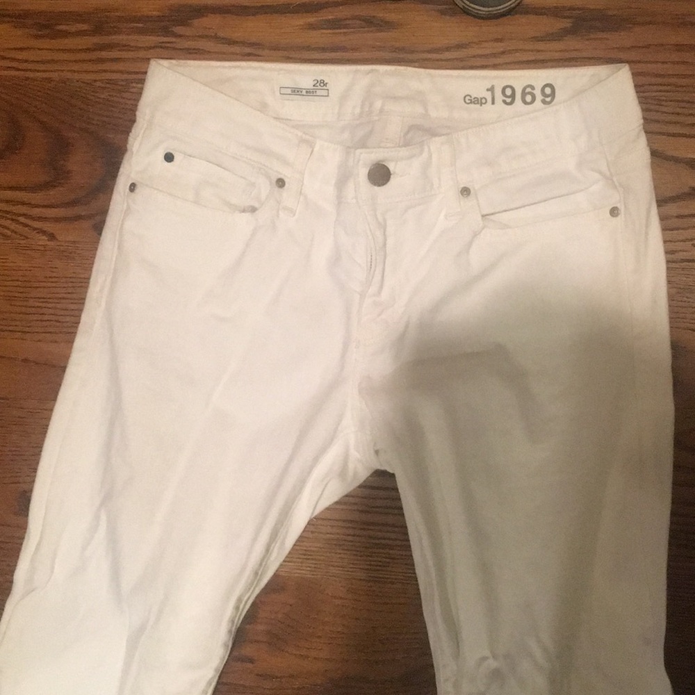 Gap white jeans